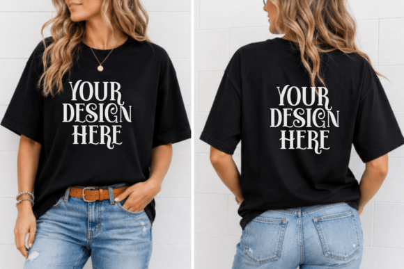 Download Bella Canvas 3001 Front and Back Mockup - Premium Bundle