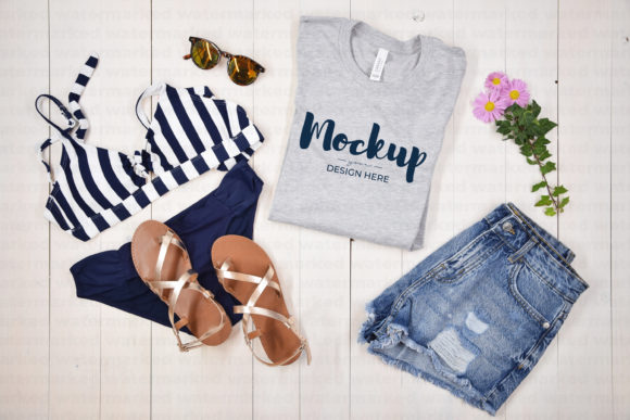 Download Grey Bella Canvas Shirt Mockup - Premium Resources