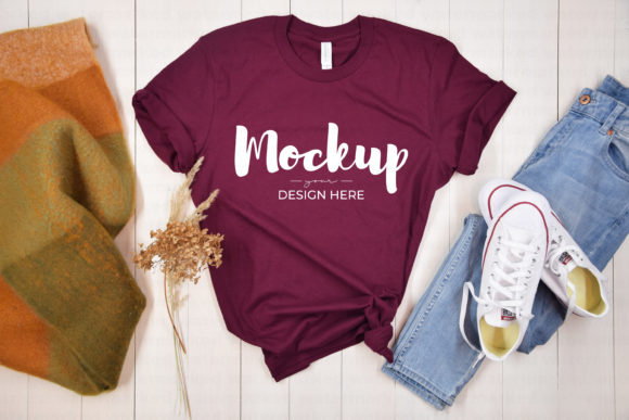 Download Maroon Bella Canvas Shirt Mockup - Bella canvas shirt mockup Collection