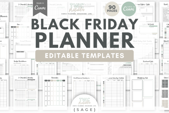 Download Black Friday Planner Canva Templates /6 - Va templates Collection