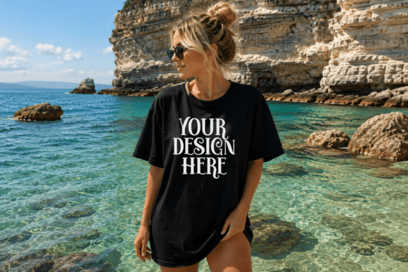 Download Bella Canvas 3001 Beach T-Shirt Mockup - Premium Resources