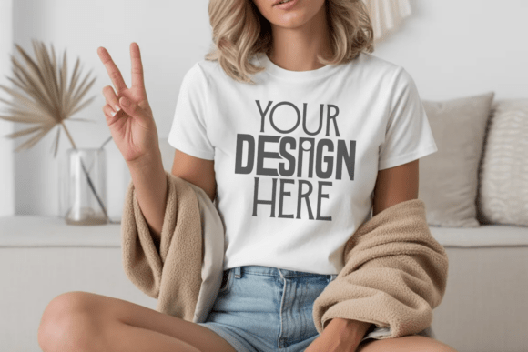 Download Bella Canvas 3001 White T-Shirt Mockup - Premium Bundle