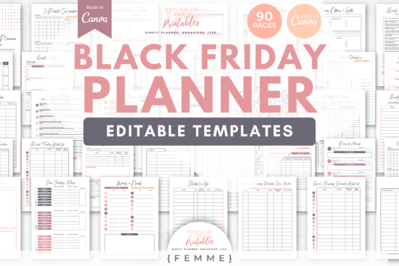 Download Black Friday Planner Canva Templates //F - Va templates Collection